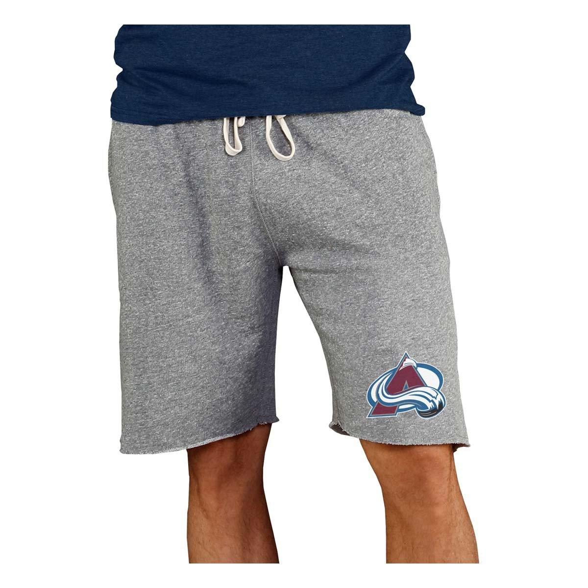 Concepts Sport Men's Colorado Avalanche Grey Mainstream Terry Shorts, XXL, Gray
