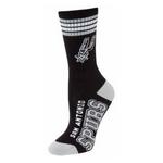 For Bare Feet San Antonio Spurs 4 Stripe Deuce Crew Socks - Thumbnail 1 of 2
