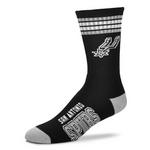 For Bare Feet San Antonio Spurs 4 Stripe Deuce Crew Socks - Thumbnail 2 of 2