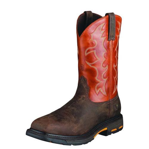 Men's Ariat WorkHog Wide Square Toe Western Boots - Primary Image