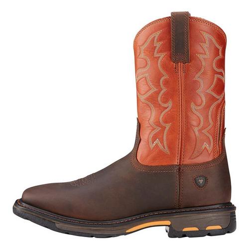 Men's Ariat WorkHog Wide Square Toe Western Boots - Primary Image