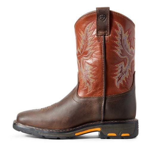 Little Boys' Ariat WorkHog Wide Square Toe Western Boots - Primary Image