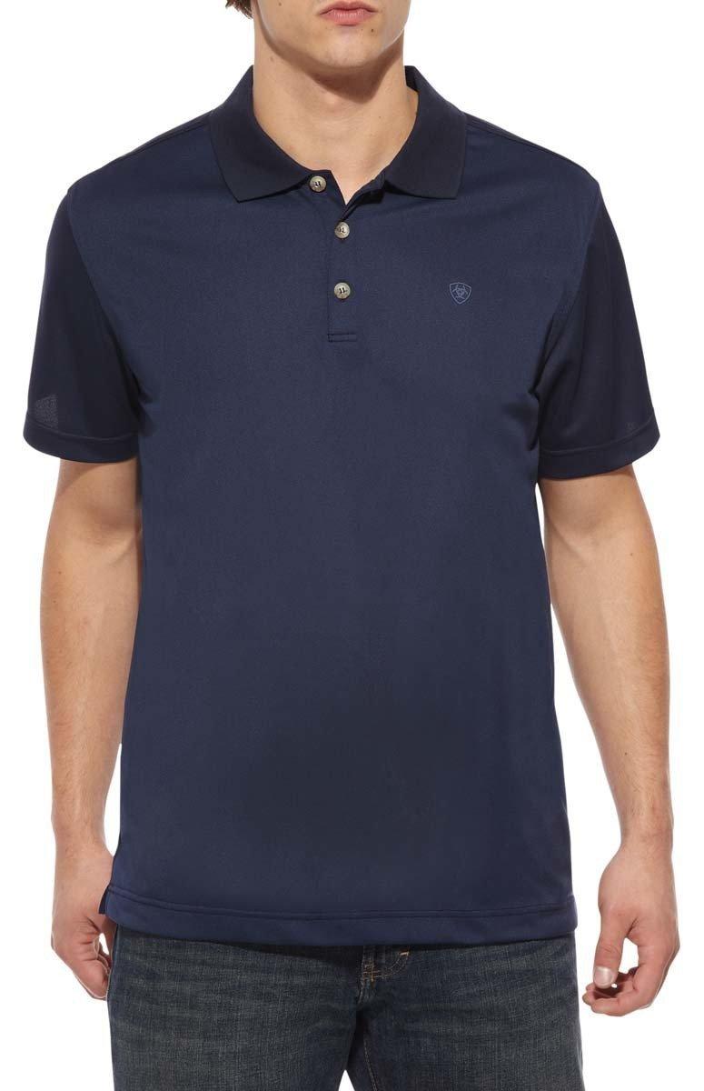 Men's TEK Polo Shirt in Navy, Size: 3XL by Ariat