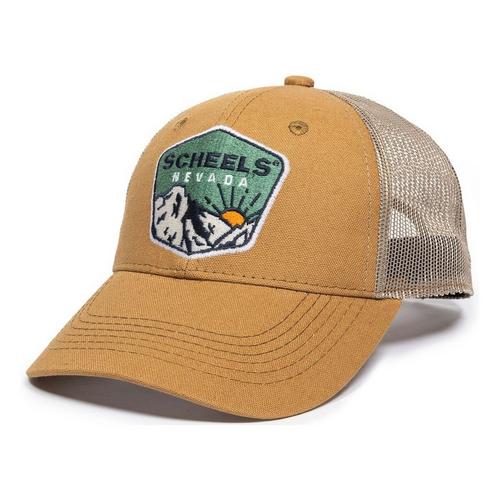 SCHEELS Nevada Mountain Sun Scene Logo Snapback Hat - Primary Image