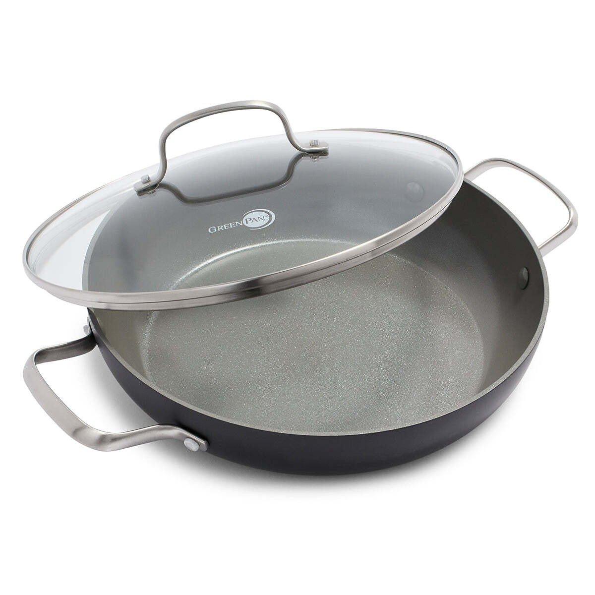 GreenPan Chatham Ceramic Nonstick 11" Everyday Pan with Lid - GreenPan