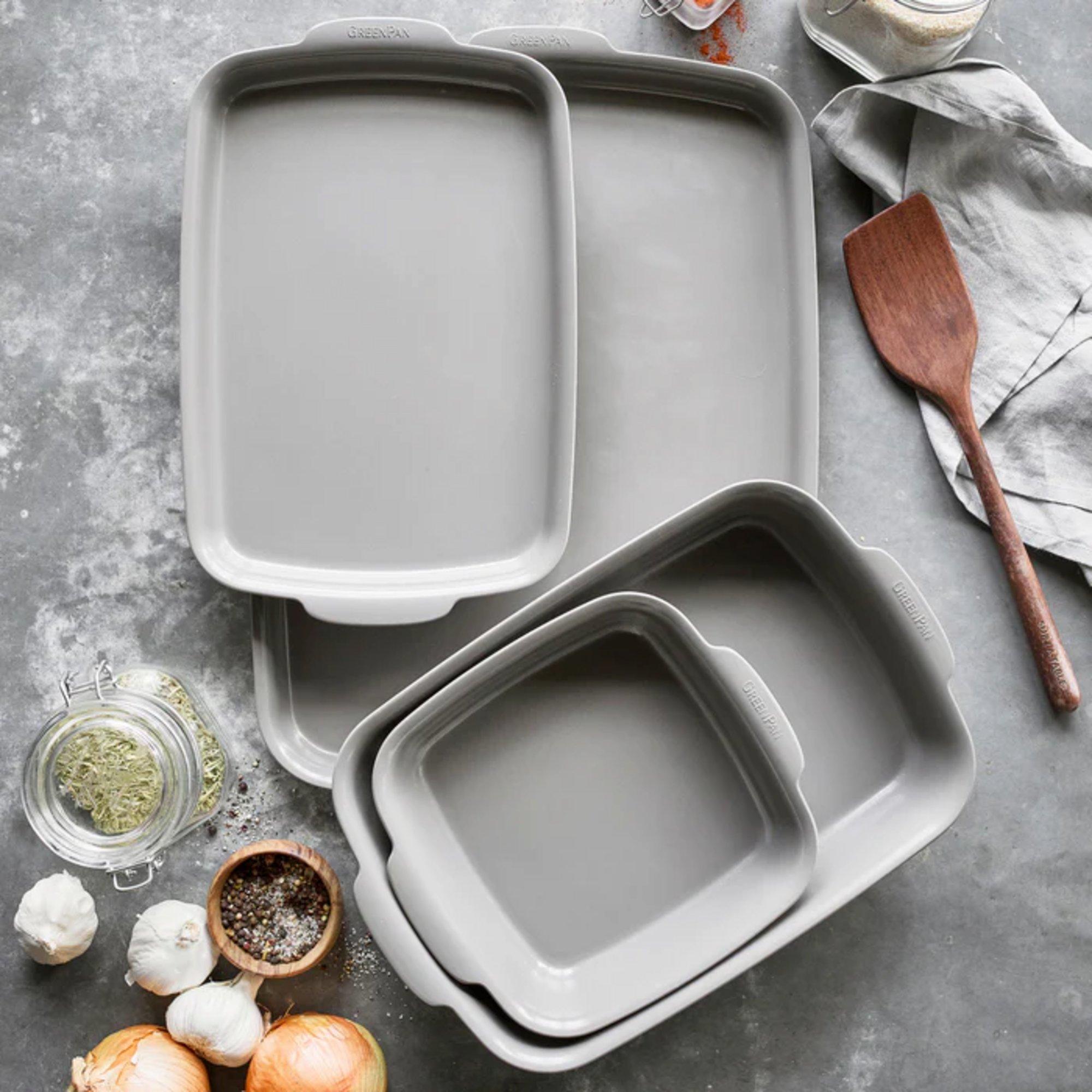 GreenPan Premiere Ovenware Ceramic Nonstick 4-Piece Set - GreenPan