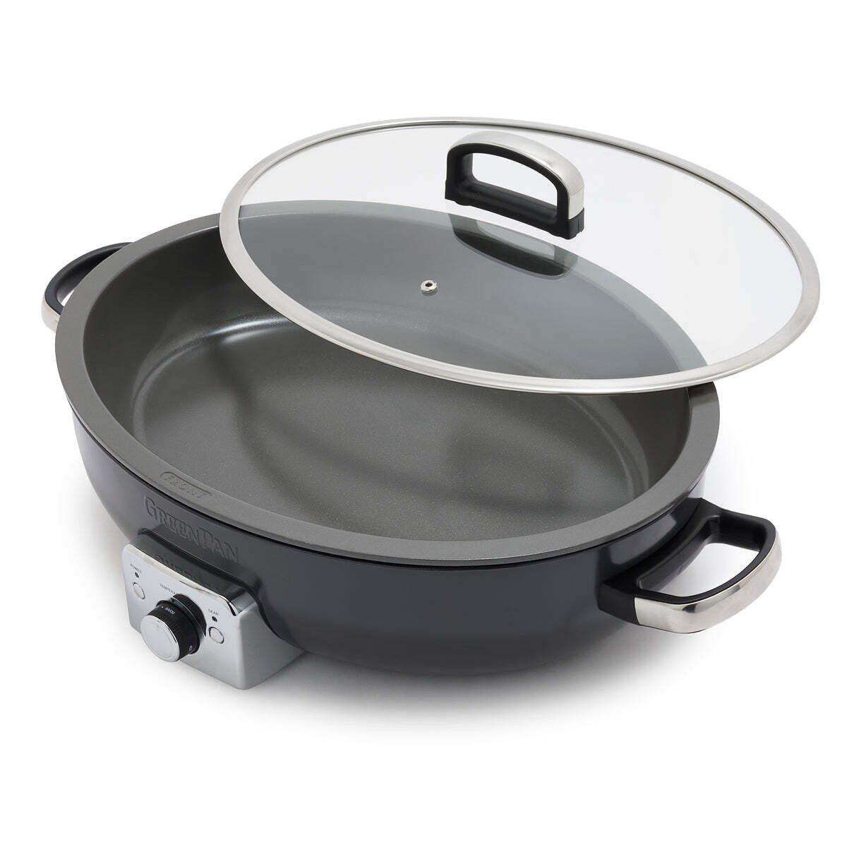 GreenPan Elite 5.5 Quart Oval Electric Skillet - GreenPan