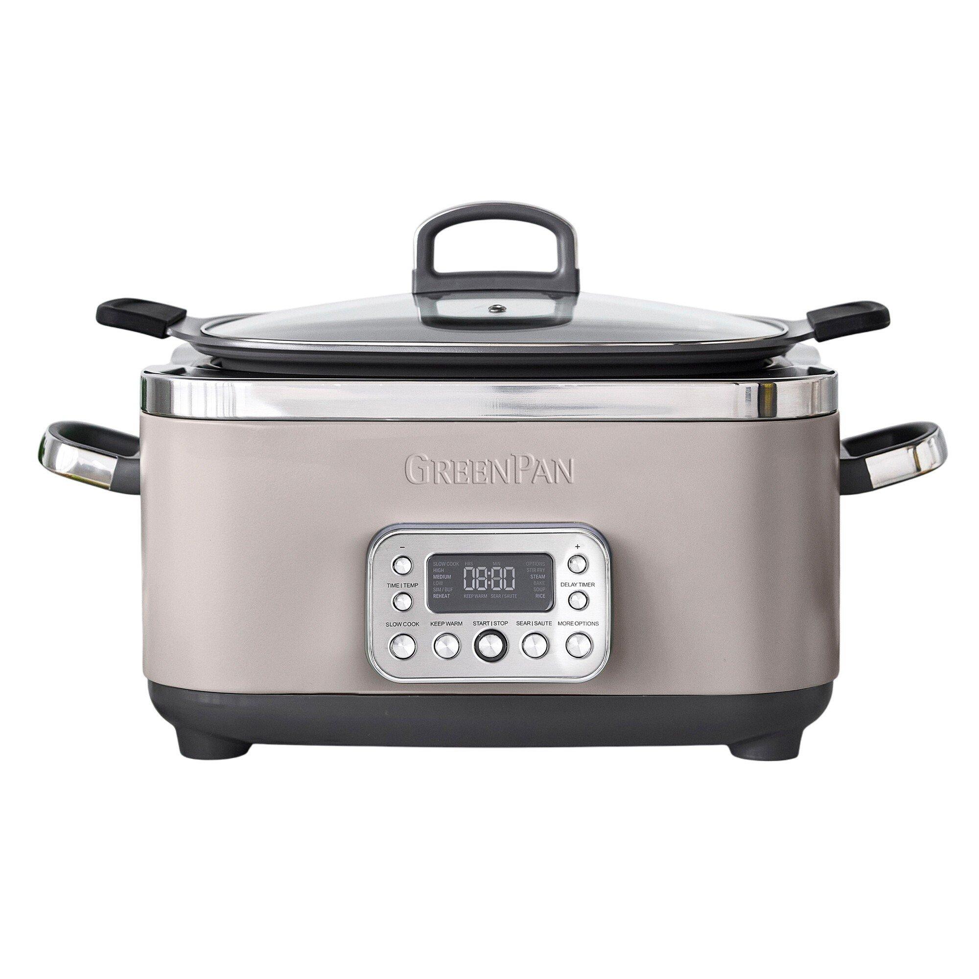 GreenPan 8-in-1 Programmable 6 Quart Slow Cooker - GreenPan