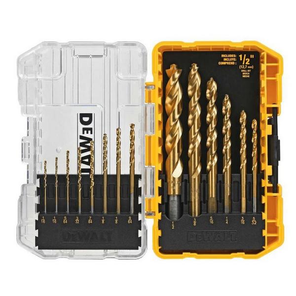 DeWALT Pilot Point Titanium Drill Bit Set 14 pc