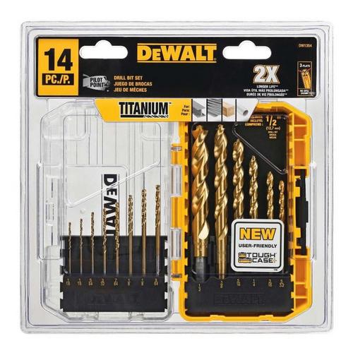 DeWALT Pilot Point Titanium Drill Bit Set 14 pc - Primary Image