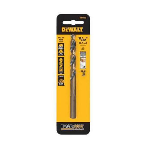 DeWALT 11/32 in Black & Gold Steel Drill Bit - Primary Image