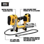 DeWALT 20V MAX Variable Speed Grease Gun Kit - Battery and Charger Included - Thumbnail 2 of 3