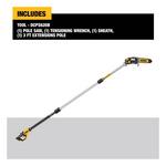 DeWalt 20V MAX XR 8 in. 20 V Battery Chainsaw/Pole Saw Combo Tool Only - Thumbnail 3 of 7