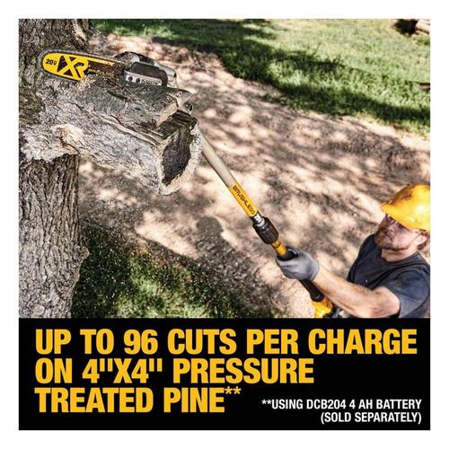 DeWalt 20V MAX XR 8 in. 20 V Battery Chainsaw/Pole Saw Combo Tool Only - Primary Image