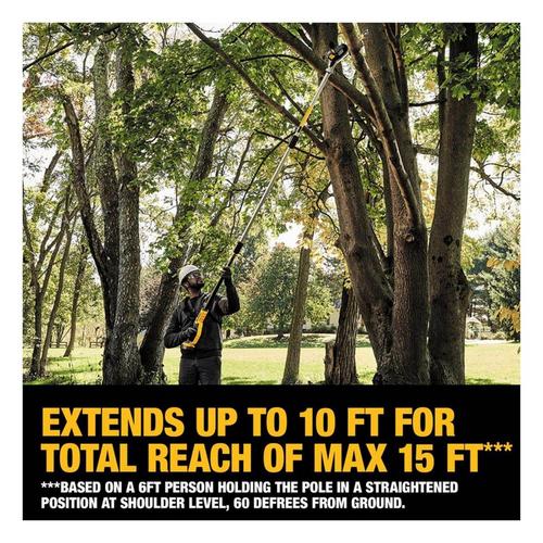 DeWalt 20V MAX XR 8 in. 20 V Battery Chainsaw/Pole Saw Combo Tool Only - Primary Image