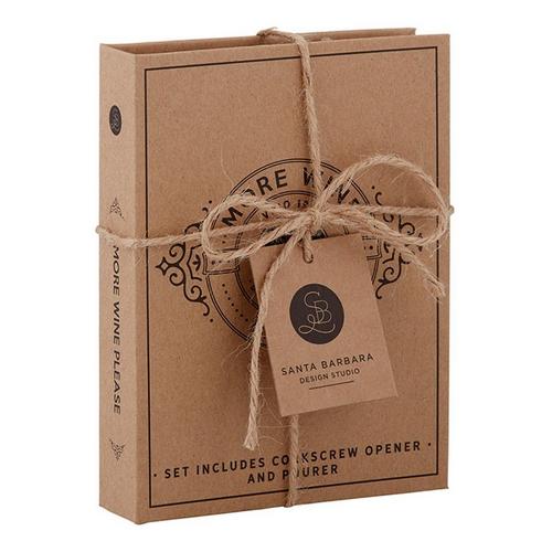 Santa Barbara Design Wine Stopper Book Box - More Wine Please - Primary Image