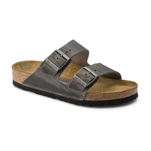 BIRKENSTOCK Arizona Soft Footbed Slide Sandals 45 Iron