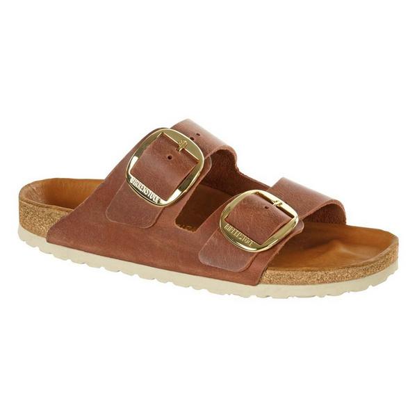 Women's BIRKENSTOCK Arizona Big Buckle Slide Sandals 38 Cognac
