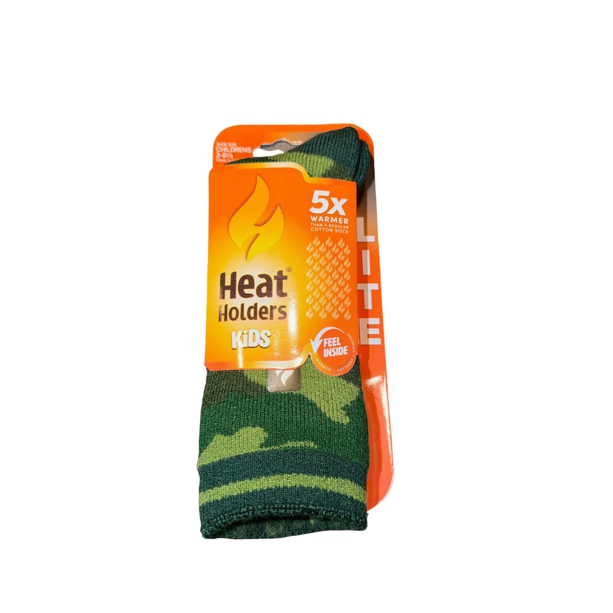 Kids' Heat Holders Logan Lite Camouflage Crew Socks - Heat Holders