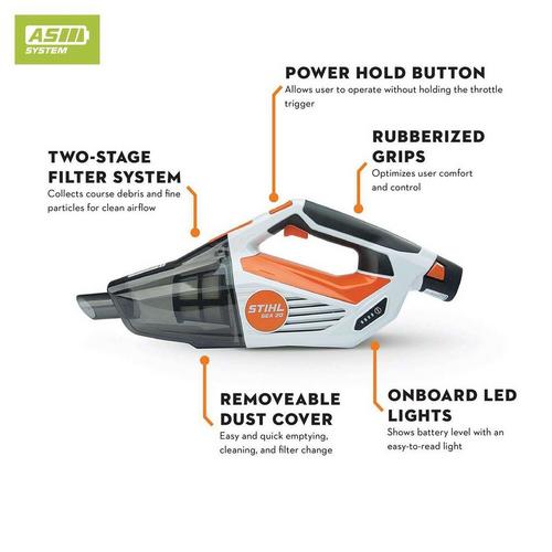 STIHL SEA 20 SET Bagged Cordless Multi-Level Filter Hand Vacuum - Primary Image