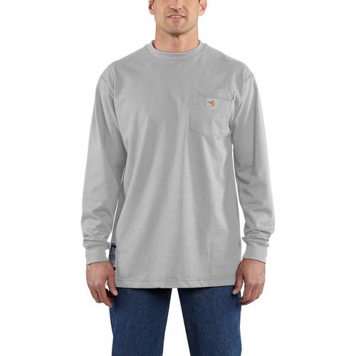 Men's Carhartt Flame-Resistant Force Cotton Long Sleeve T-Shirt - Primary Image