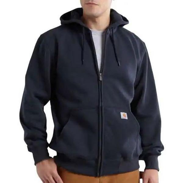 Men's Carhartt Paxton Rain Defender Work Full Zip Hoodie 3XLarge New Navy