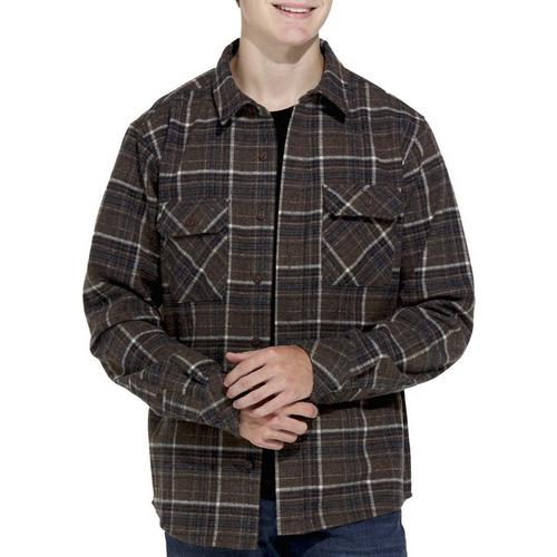Men's Hallstatt Apparel Wool Brawny Plaid Long Sleeve Button Up Shirt - Primary Image