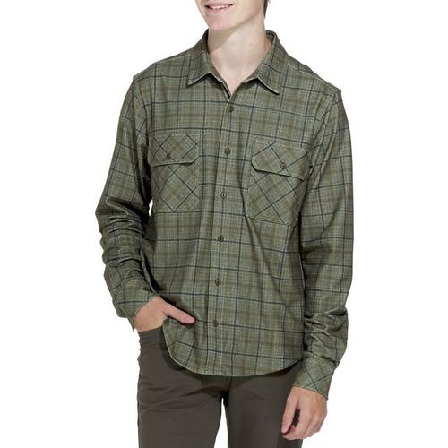 Men's Hallstatt Apparel Super Soft Plaid Long Sleeve Button Up Shirt - Primary Image