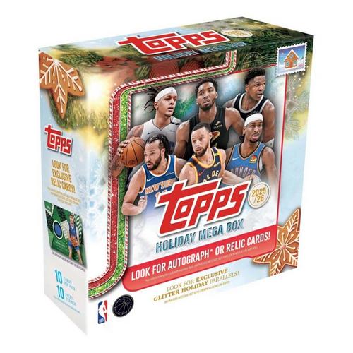 2025 Topps Holiday NBA Trading Card Mega Box - Primary Image