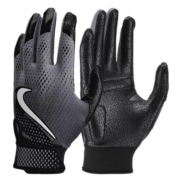 Women's Nike Hyperdiamond 3.0 Adult Softball Batting Gloves XLarge Black/White