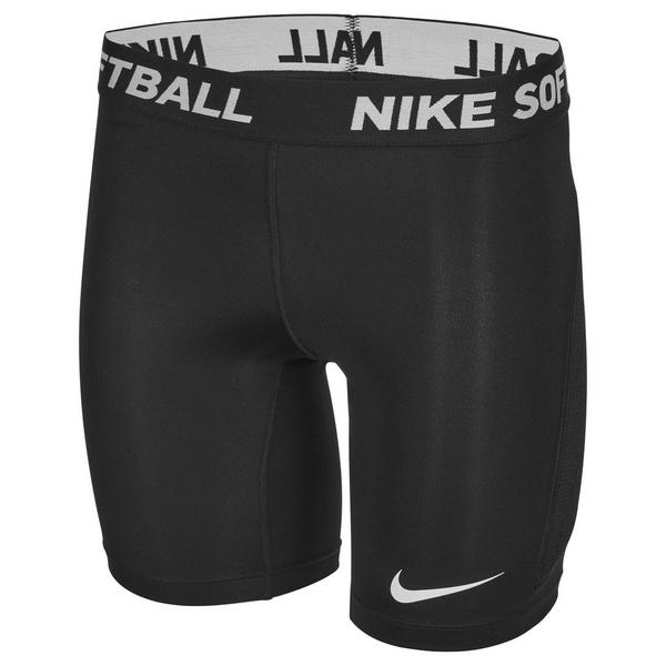 Girls' Nike DRI-Fit Softball Sliding Compression Shorts Youth Small Black/White