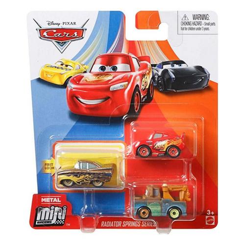 Disney Pixar Cars Mini Racers 3-Pack (Styles May Vary) - Primary Image