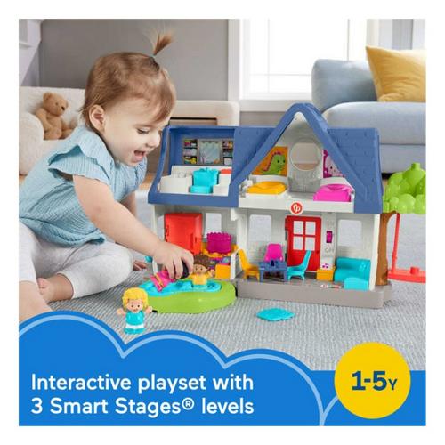 Fisher-Price Little People Friends Together Play House Toddler Learning Playset, 10 Pieces - Primary Image