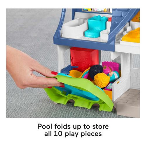 Fisher-Price Little People Friends Together Play House Toddler Learning Playset, 10 Pieces - Primary Image