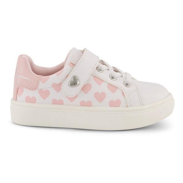 Girls' Jessica Simpson Gina Love Sneakers Toddler 5T Regular White Multi