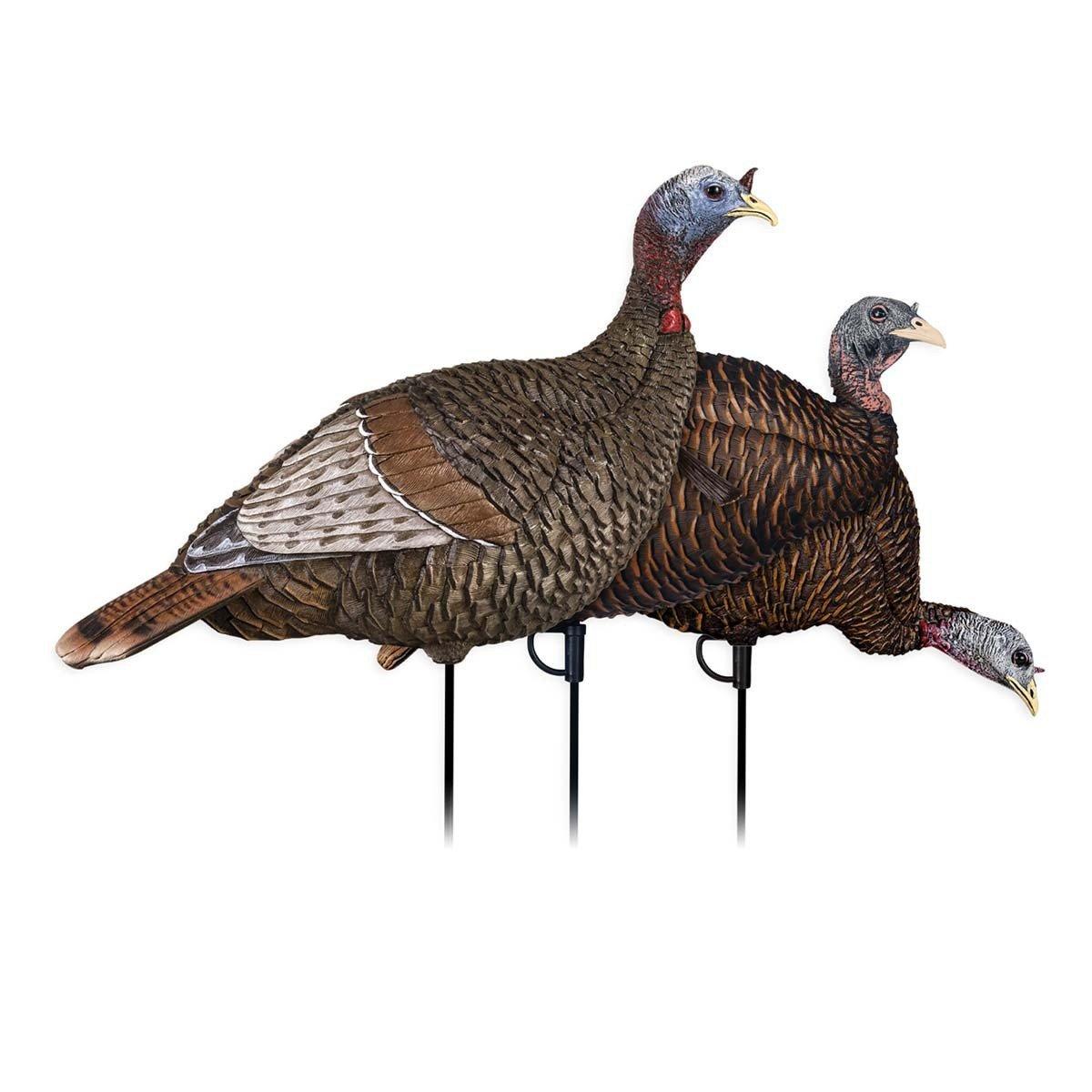 Flextone Thunder Jake, Thunder Chick Feeder and Thunder Chick Breeder Combo Turkey Decoy - Flextone