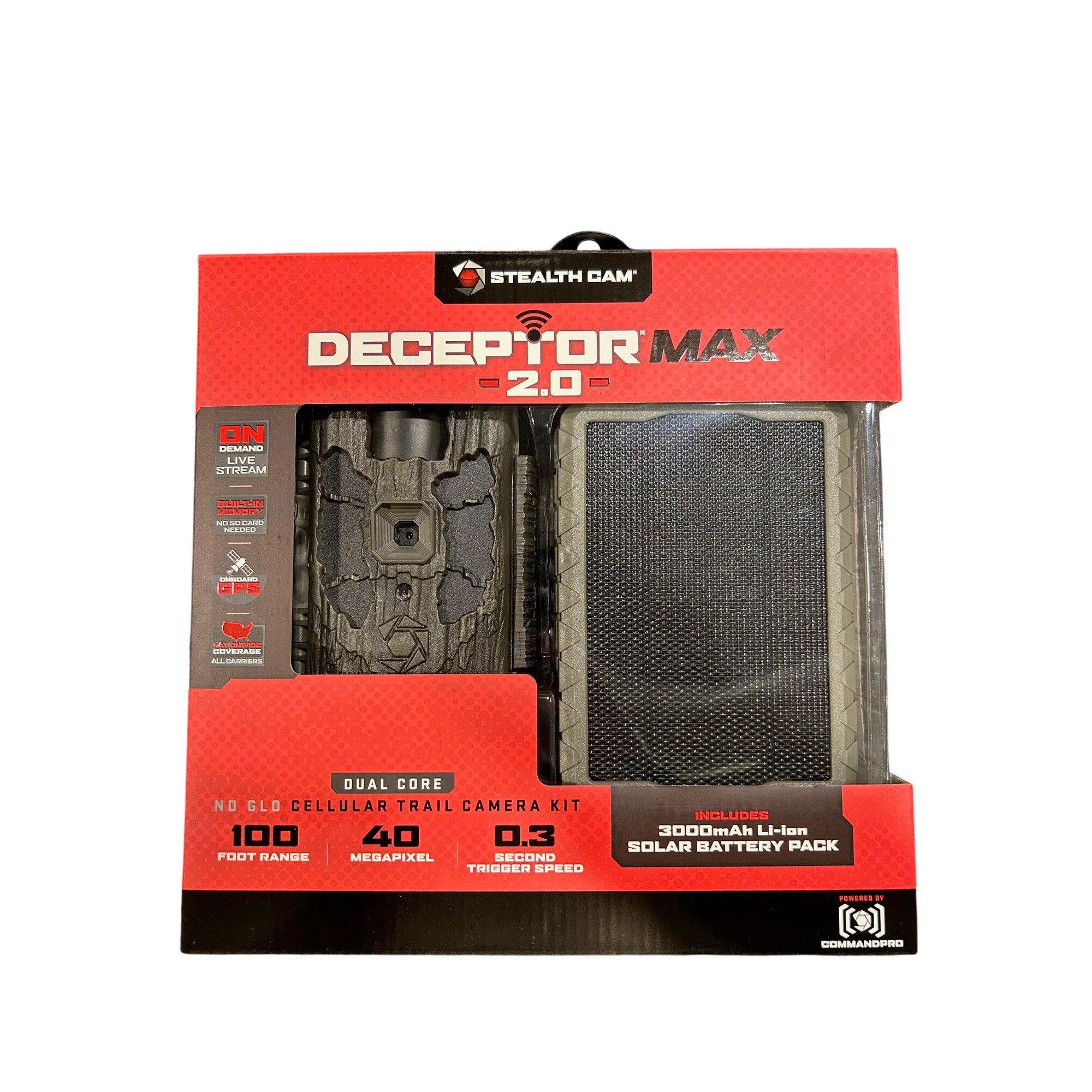Stealth Cam Deceptor Max 2.0 Cellular Trail Camera Combo - Stealth Cam
