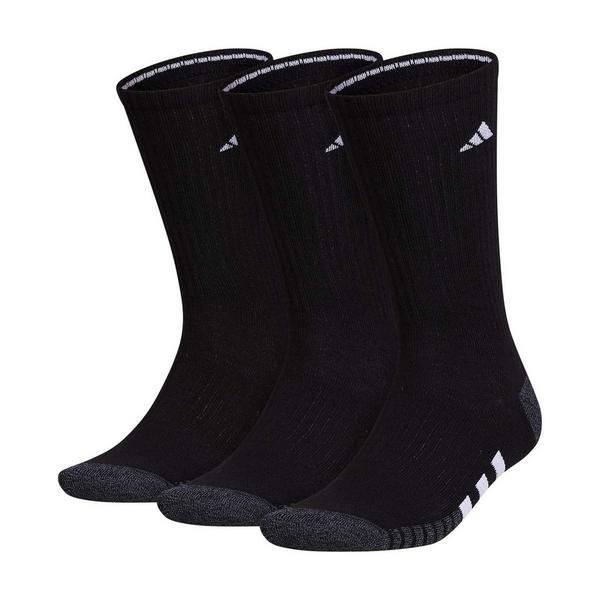 adidas Cushioned 3.0 Crew Socks Large Black 3 Pack