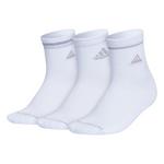Women's adidas Cushioned Sport 2.0 High 3 Pack Quarter Socks - Thumbnail 1 of 4
