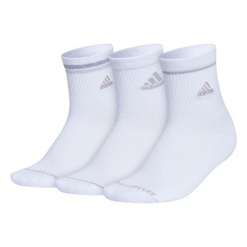 Women's adidas Cushioned Sport 2.0 High 3 Pack Quarter Socks - Primary Image