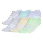 Girls' adidas Superlite 3.0 6 Pack No Show Socks - Thumbnail 1 of 4