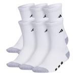 Kids' adidas Cushioned 6 Pack Crew Socks - Thumbnail 1 of 4