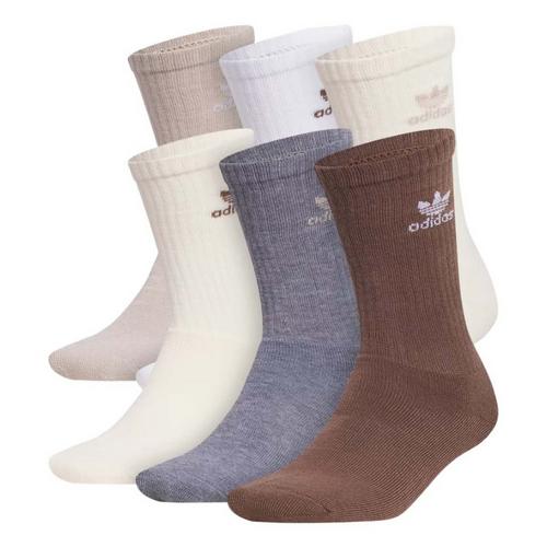 Men's adidas Trefoil Medium Cushion 6 Pack Crew Socks - Primary Image