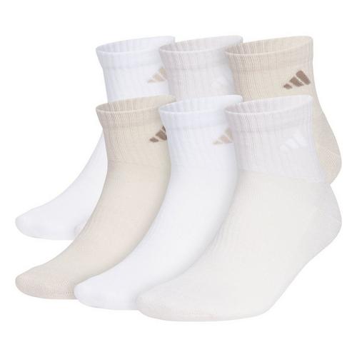 Men's adidas Cushioned 6 Pack Quarter Socks - Primary Image