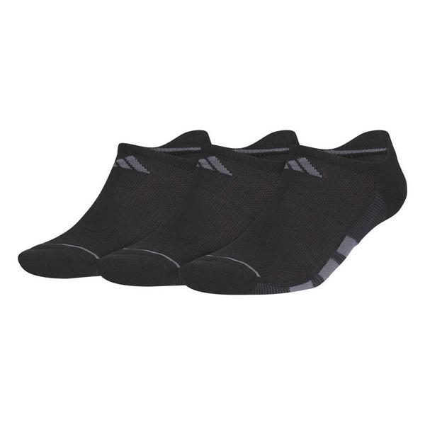 Men's adidas All Day Training No Show Socks Large Black/Onix 3 Pack