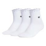 adidas Originals Ruffle Medium Cushion 3 Pack Quarter Socks - Thumbnail 1 of 4