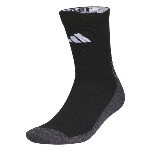 adidas 5 Star Team Grip Crew Soccer Socks Medium Black/Grey