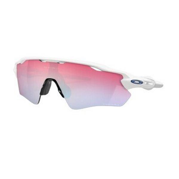Men's Oakley Radar EV Path Prizm Sunglasses Polished White/Prizm Sapphire Snow
