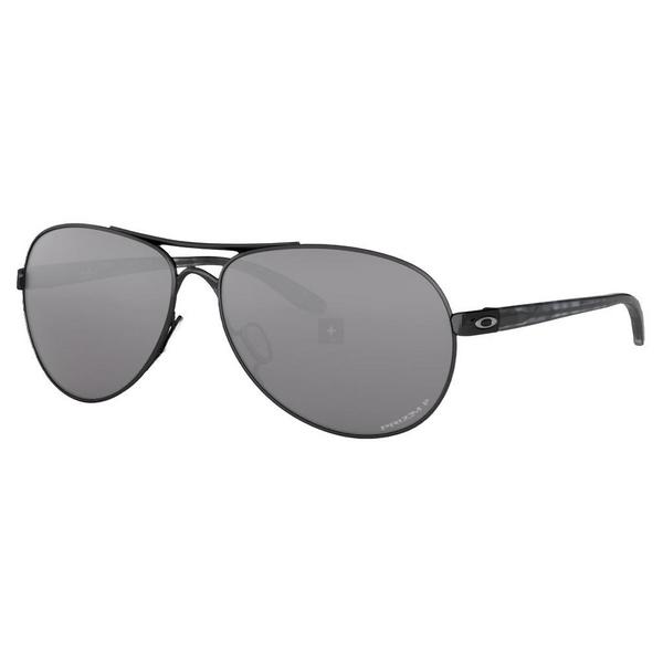 Men's Oakley Feedback Prizm Polarized Sunglasses Polished Black/Prizm Black Polarized
