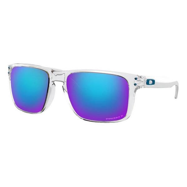 Men's Oakley Holbrook XL Prizm Polarized Sunglasses Polished Clear/Prizm Sapphire Polarized